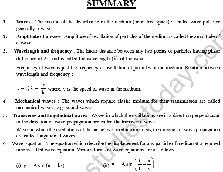 NEET UG Physics Oscillations And Waves MCQs, Multiple Choice Questions